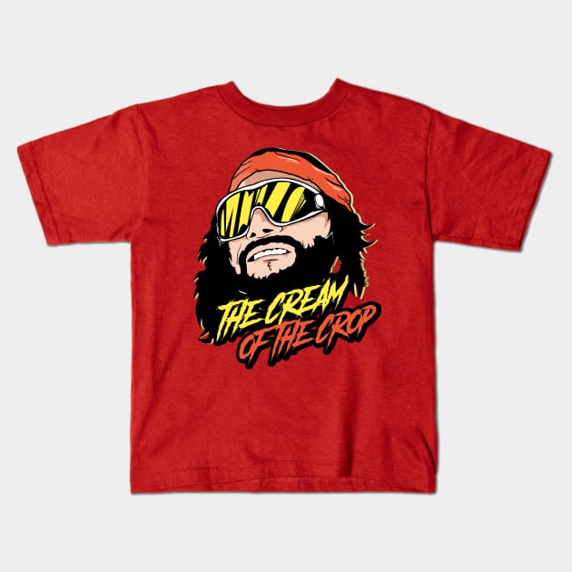 cream of the crop man Kids T-Shirt by radiobooms